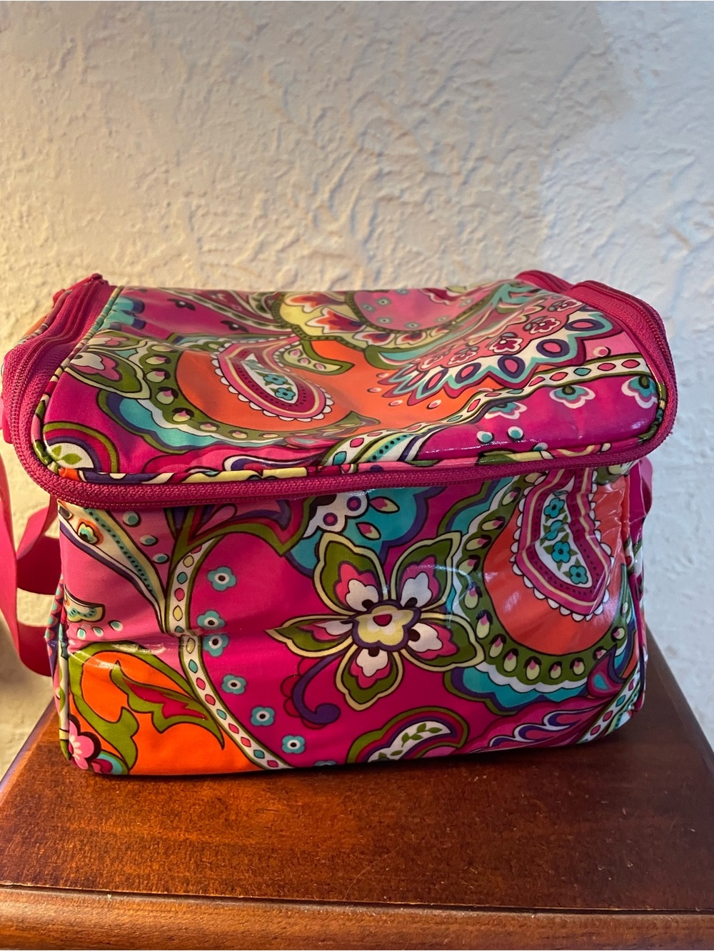 Pink Paisley Lunch Bag.